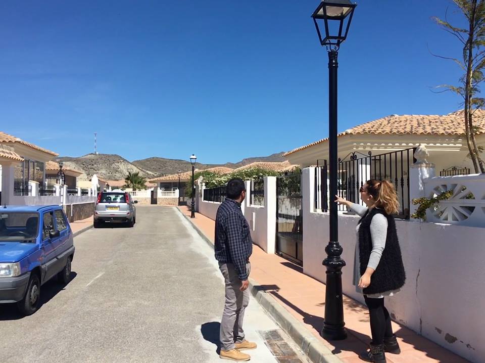 Mejoras en la iluminación en Palacés y Los Menchones